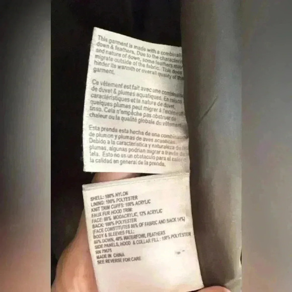 Womens Michael kors army green puffer coat with removable faux fur collar medium - Picture 9 of 9